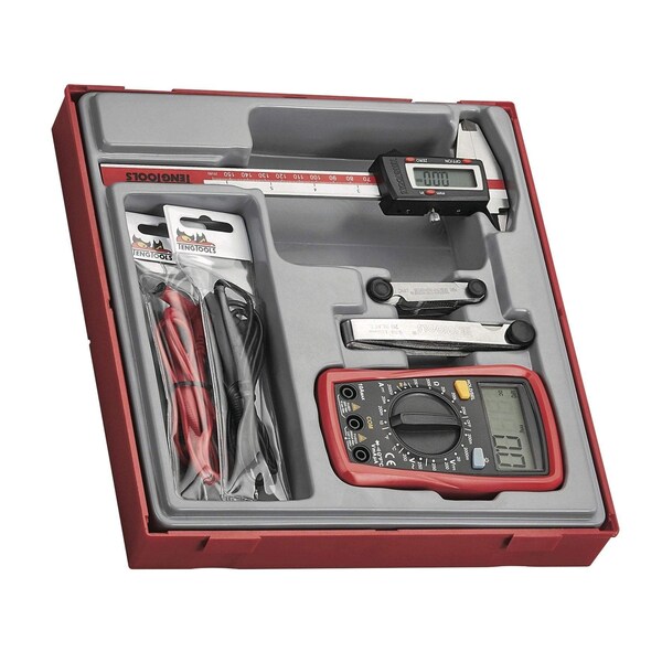 4 Piece Digital Caliper, Multimeter and Gauge Measuring To